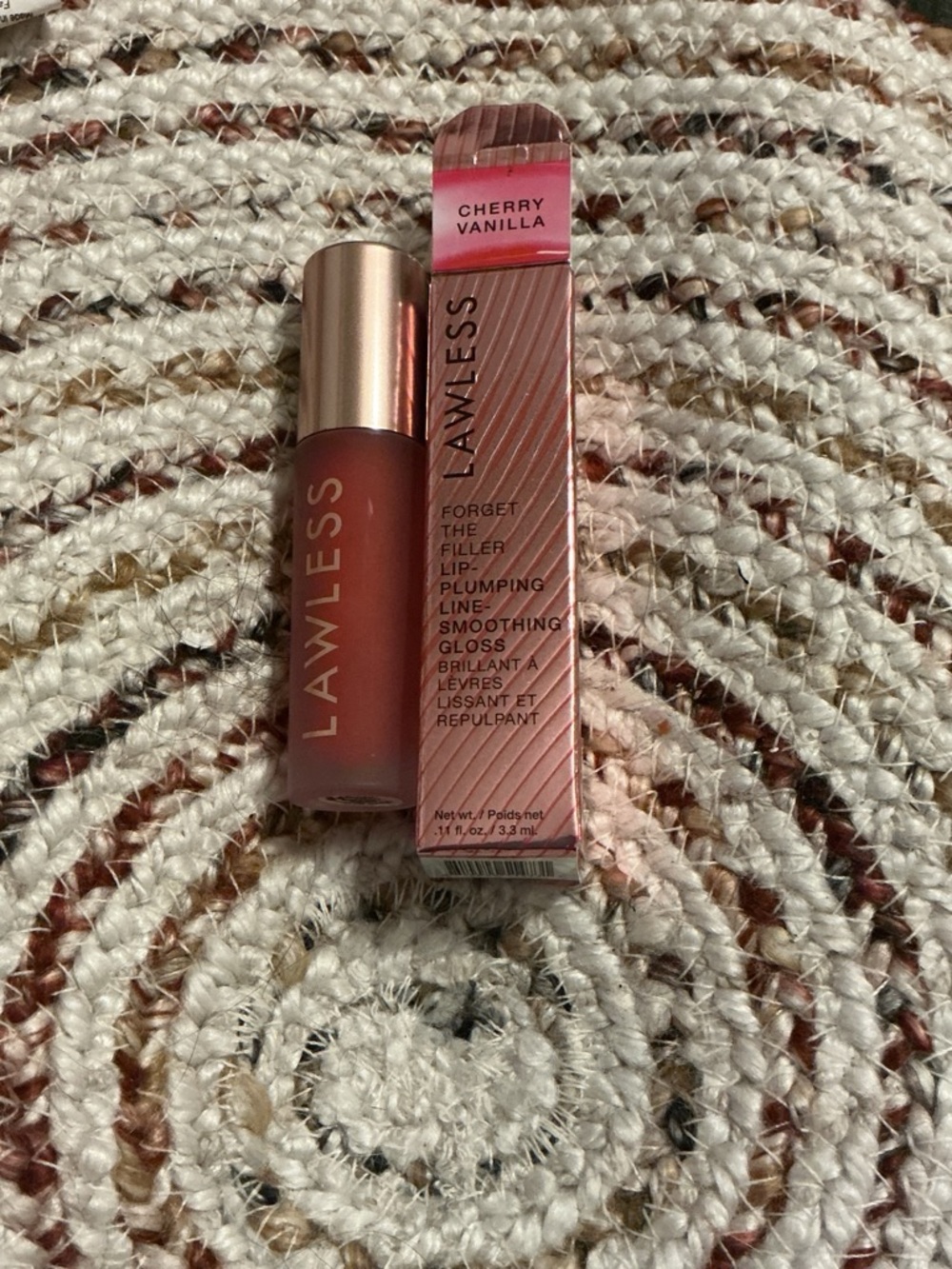 LAWLESS Cherry Vanilla Lip Plumping Gloss — Rose